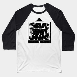 San Antonio Texas Graphic Baseball T-Shirt